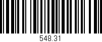 Código de barras (EAN, GTIN, SKU, ISBN): '548.31'