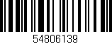 Código de barras (EAN, GTIN, SKU, ISBN): '54806139'