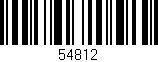 Código de barras (EAN, GTIN, SKU, ISBN): '54812'