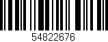 Código de barras (EAN, GTIN, SKU, ISBN): '54822676'