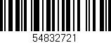 Código de barras (EAN, GTIN, SKU, ISBN): '54832721'