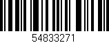 Código de barras (EAN, GTIN, SKU, ISBN): '54833271'
