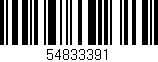 Código de barras (EAN, GTIN, SKU, ISBN): '54833391'