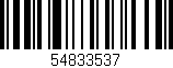 Código de barras (EAN, GTIN, SKU, ISBN): '54833537'