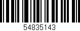 Código de barras (EAN, GTIN, SKU, ISBN): '54835143'