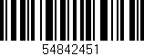Código de barras (EAN, GTIN, SKU, ISBN): '54842451'