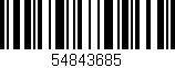 Código de barras (EAN, GTIN, SKU, ISBN): '54843685'