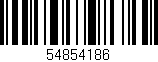 Código de barras (EAN, GTIN, SKU, ISBN): '54854186'