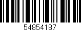 Código de barras (EAN, GTIN, SKU, ISBN): '54854187'