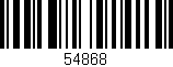 Código de barras (EAN, GTIN, SKU, ISBN): '54868'