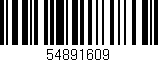 Código de barras (EAN, GTIN, SKU, ISBN): '54891609'