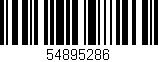 Código de barras (EAN, GTIN, SKU, ISBN): '54895286'