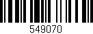 Código de barras (EAN, GTIN, SKU, ISBN): '549070'
