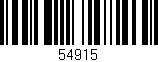 Código de barras (EAN, GTIN, SKU, ISBN): '54915'