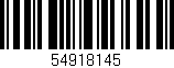Código de barras (EAN, GTIN, SKU, ISBN): '54918145'