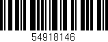 Código de barras (EAN, GTIN, SKU, ISBN): '54918146'