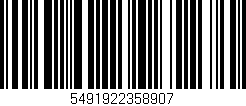 Código de barras (EAN, GTIN, SKU, ISBN): '5491922358907'
