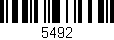 Código de barras (EAN, GTIN, SKU, ISBN): '5492'