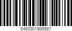 Código de barras (EAN, GTIN, SKU, ISBN): '5492501988997'