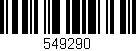 Código de barras (EAN, GTIN, SKU, ISBN): '549290'