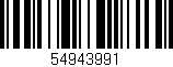 Código de barras (EAN, GTIN, SKU, ISBN): '54943991'
