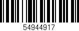 Código de barras (EAN, GTIN, SKU, ISBN): '54944917'