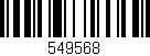 Código de barras (EAN, GTIN, SKU, ISBN): '549568'