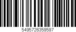 Código de barras (EAN, GTIN, SKU, ISBN): '5495726359597'