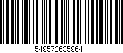 Código de barras (EAN, GTIN, SKU, ISBN): '5495726359641'