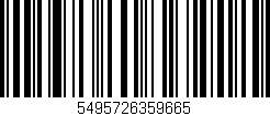 Código de barras (EAN, GTIN, SKU, ISBN): '5495726359665'