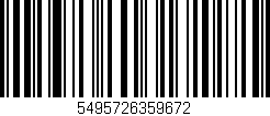 Código de barras (EAN, GTIN, SKU, ISBN): '5495726359672'