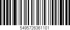 Código de barras (EAN, GTIN, SKU, ISBN): '5495726361101'