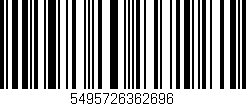 Código de barras (EAN, GTIN, SKU, ISBN): '5495726362696'