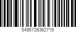 Código de barras (EAN, GTIN, SKU, ISBN): '5495726362719'