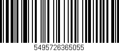 Código de barras (EAN, GTIN, SKU, ISBN): '5495726365055'