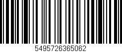 Código de barras (EAN, GTIN, SKU, ISBN): '5495726365062'