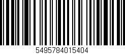 Código de barras (EAN, GTIN, SKU, ISBN): '5495784015404'