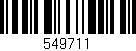Código de barras (EAN, GTIN, SKU, ISBN): '549711'
