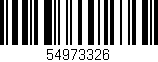 Código de barras (EAN, GTIN, SKU, ISBN): '54973326'
