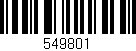 Código de barras (EAN, GTIN, SKU, ISBN): '549801'