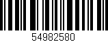 Código de barras (EAN, GTIN, SKU, ISBN): '54982580'