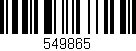 Código de barras (EAN, GTIN, SKU, ISBN): '549865'