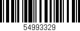 Código de barras (EAN, GTIN, SKU, ISBN): '54993329'