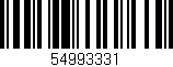 Código de barras (EAN, GTIN, SKU, ISBN): '54993331'