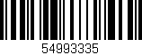Código de barras (EAN, GTIN, SKU, ISBN): '54993335'