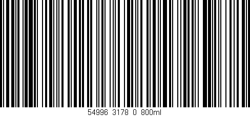 Código de barras (EAN, GTIN, SKU, ISBN): '54996_3178_0_800ml'