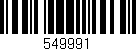 Código de barras (EAN, GTIN, SKU, ISBN): '549991'
