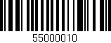 Código de barras (EAN, GTIN, SKU, ISBN): '55000010'
