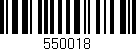 Código de barras (EAN, GTIN, SKU, ISBN): '550018'
