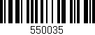Código de barras (EAN, GTIN, SKU, ISBN): '550035'